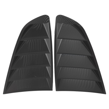 Car Louvers Side Window compatible for Ford Mustang 2015-2023 Carbon Fiber ABS