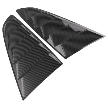 Car Louvers Side Window compatible for Ford Mustang 2015-2023 Carbon Fiber ABS