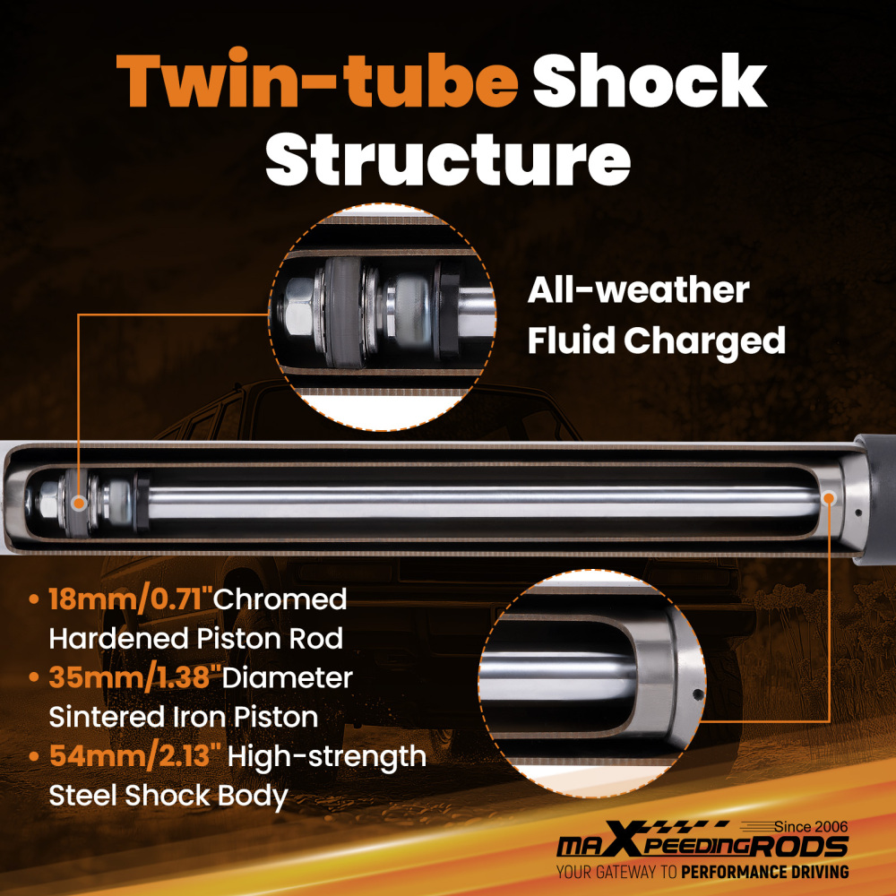 Front Steering Stabilizer Damper compatible for Toyota 4Runner Truck 1986-1995 18mm Rod