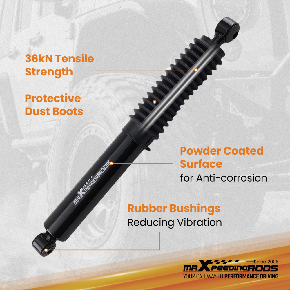 maXpeedingrods Single Steering Stabilizer compatible for Jeep Wrangler JK JKU 07-18