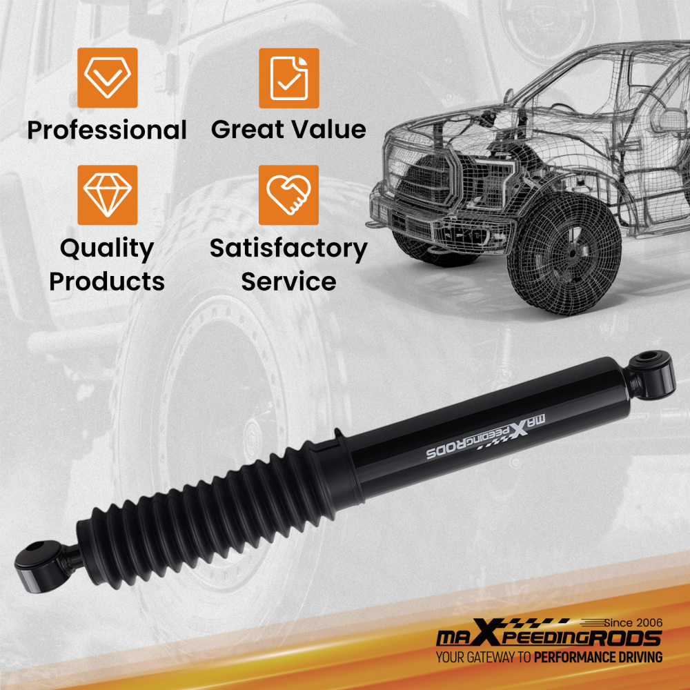 maXpeedingrods Single Steering Stabilizer compatible for Jeep Wrangler JK JKU 07-18