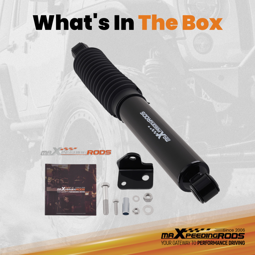 maXpeedingrods Single Steering Stabilizer compatible for Jeep Wrangler JK JKU 07-18