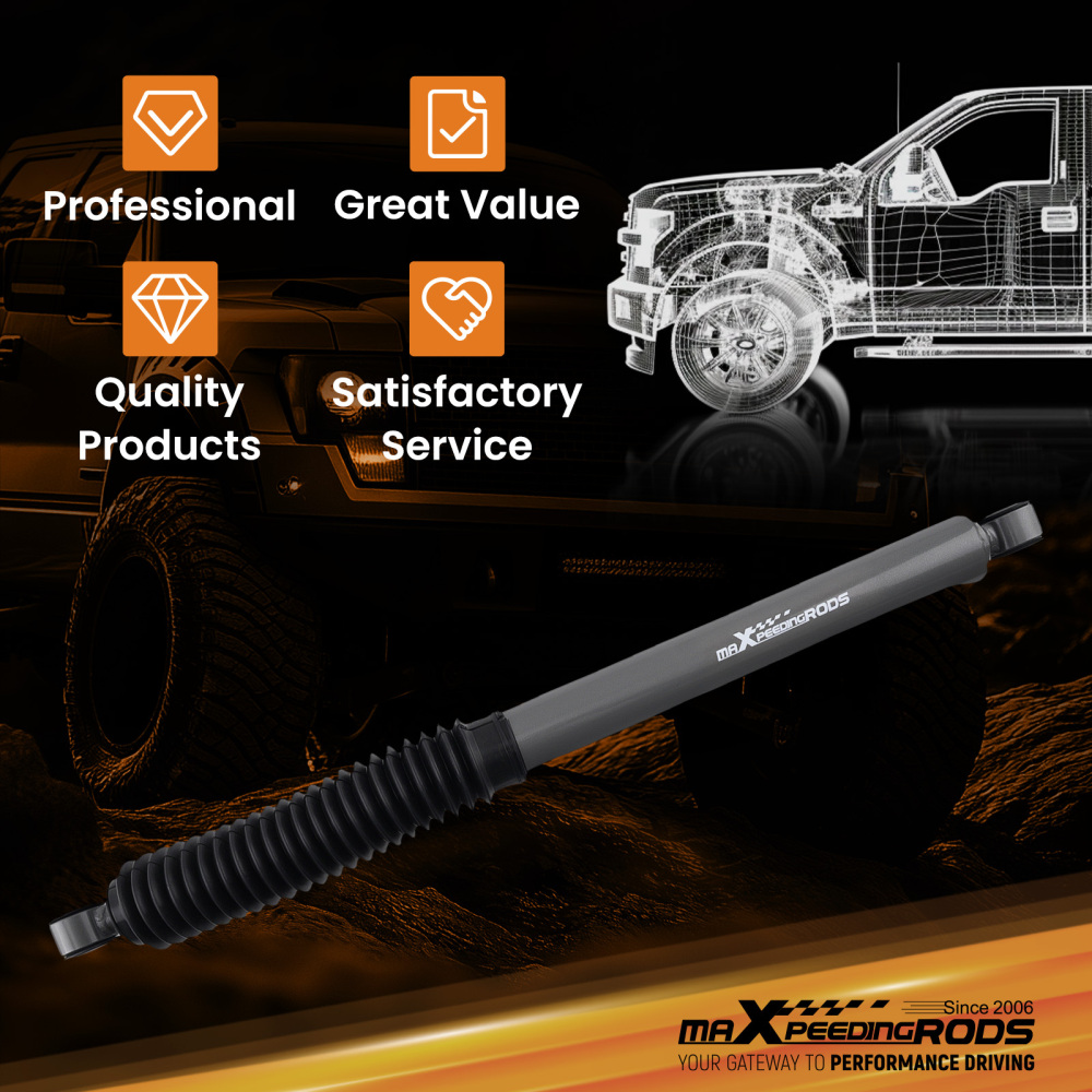 Dual Steering Damper compatible for Range Rover P38 All Weather Fluid Steel Type