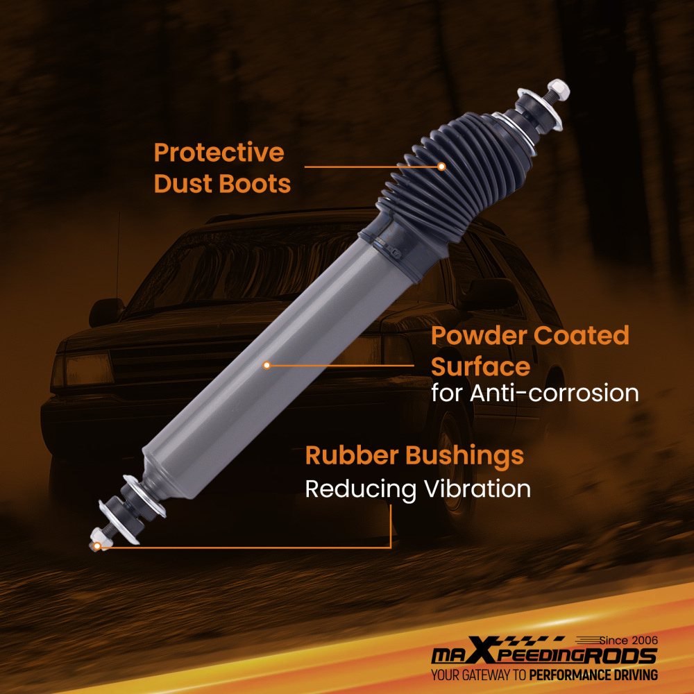 Bolt-On Steering Damper compatible for Ford Ranger 1991-1997 2WD/4WD 36KN Tensile Strength