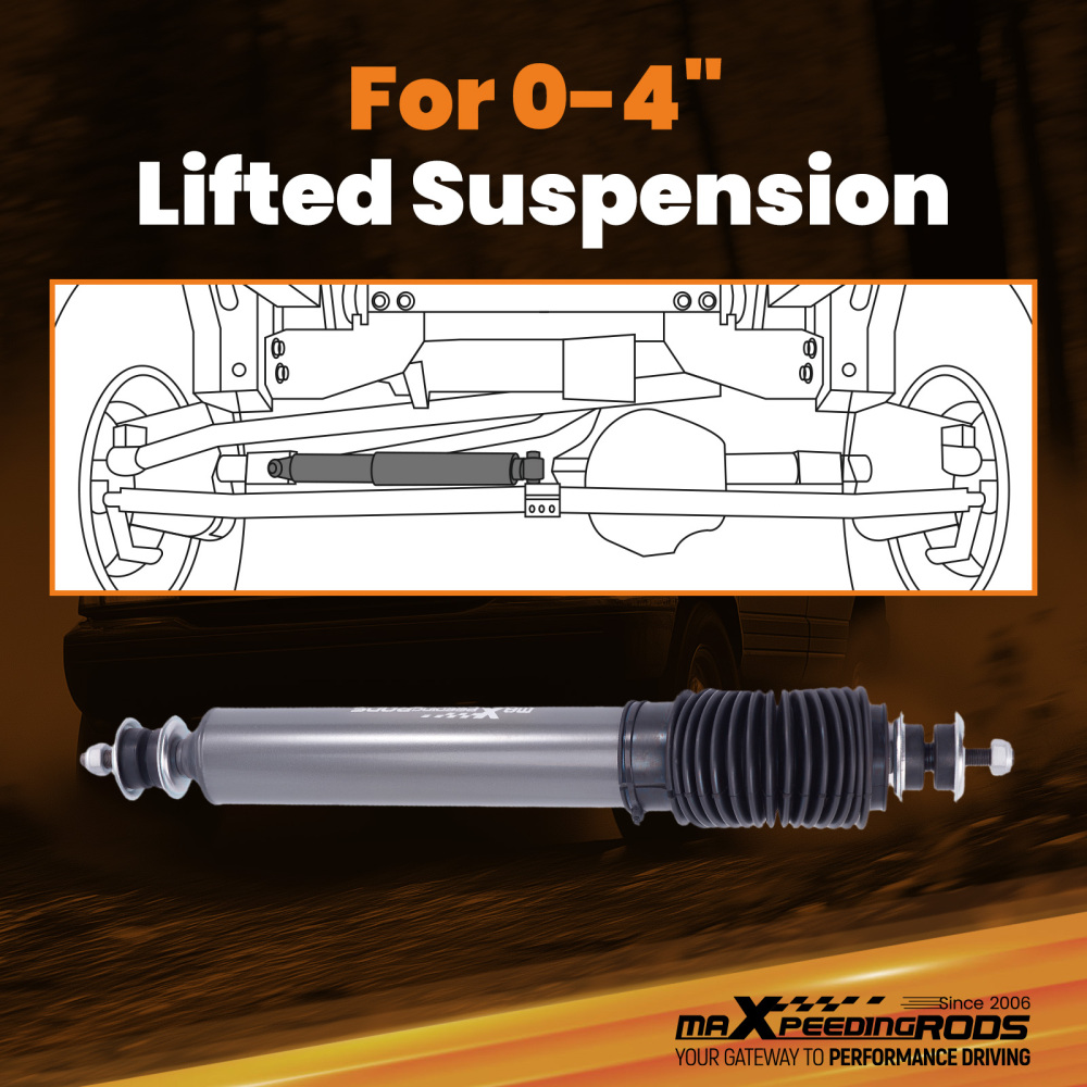 Bolt-On Steering Damper compatible for Ford Ranger 1991-1997 2WD/4WD 36KN Tensile Strength