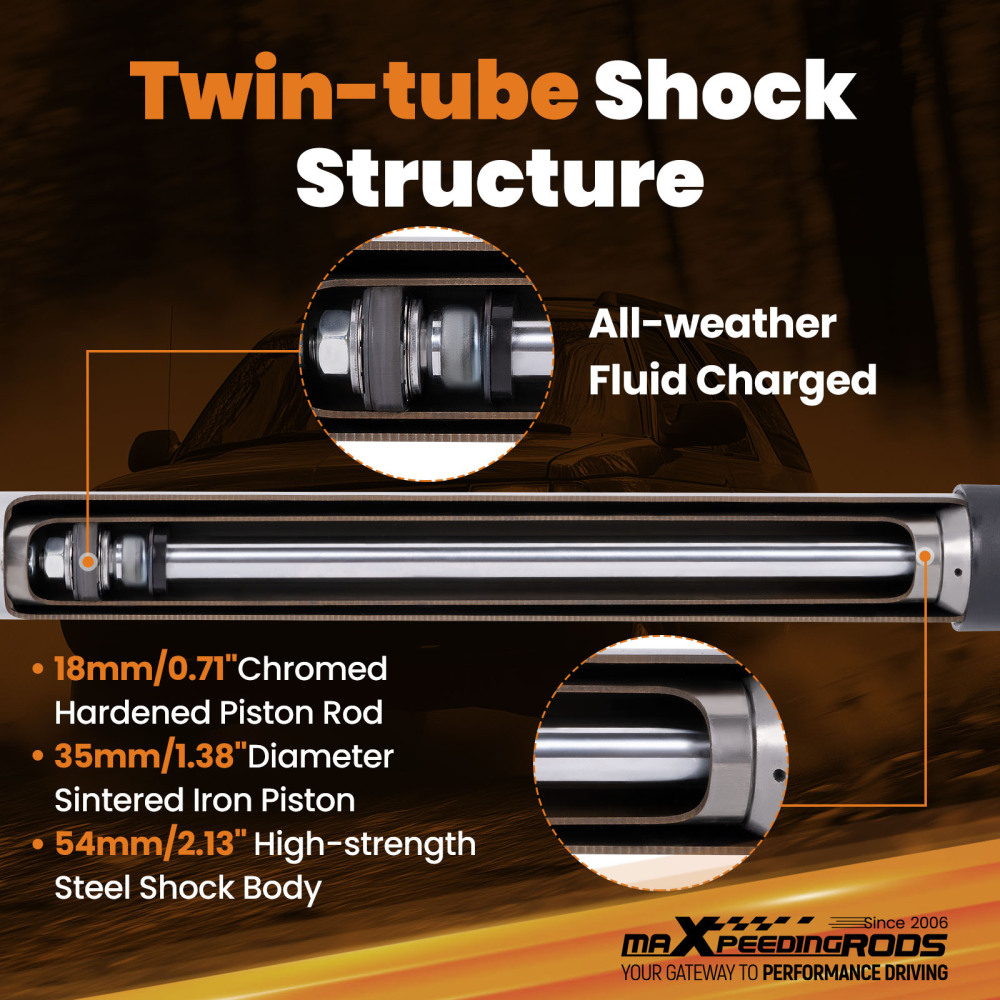 Bolt-On Steering Damper compatible for Ford Ranger 1991-1997 2WD/4WD 36KN Tensile Strength