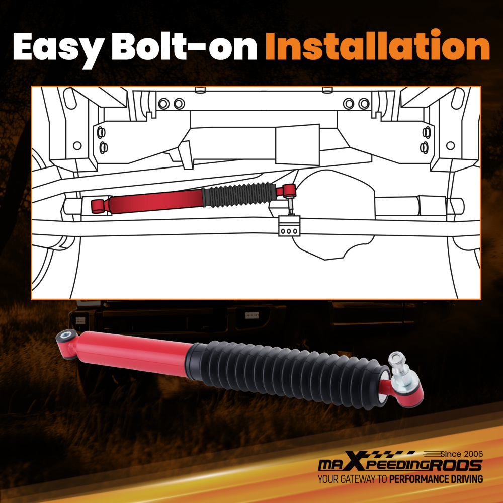 Front Steering Stabilizer Compatible for F250/F350 Super Duty 4WD 99-04