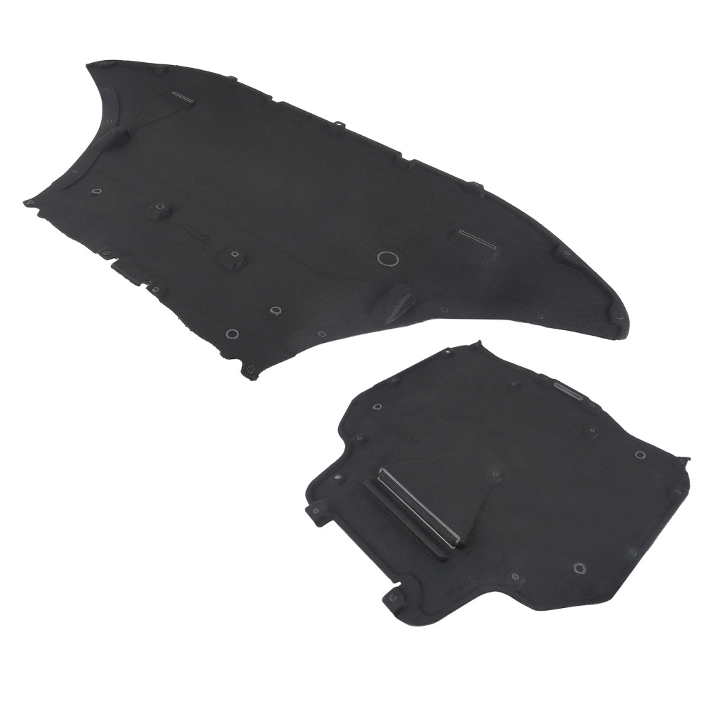 2pc Set Engine Splash Shield Baffle Guard Pan compatible for Audi Q7 Q8 17-23 4m0825235ba