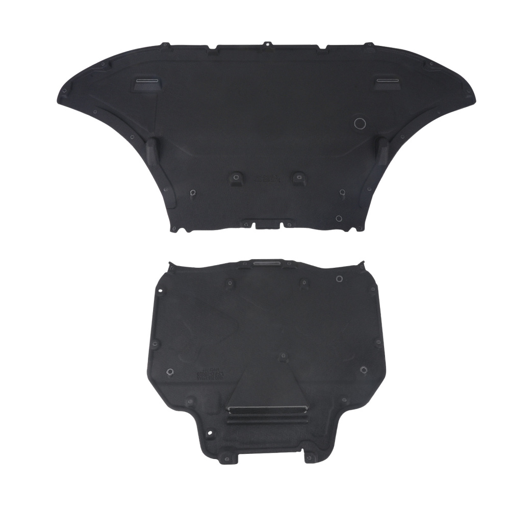 2pc Set Engine Splash Shield Baffle Guard Pan compatible for Audi Q7 Q8 17-23 4m0825235ba