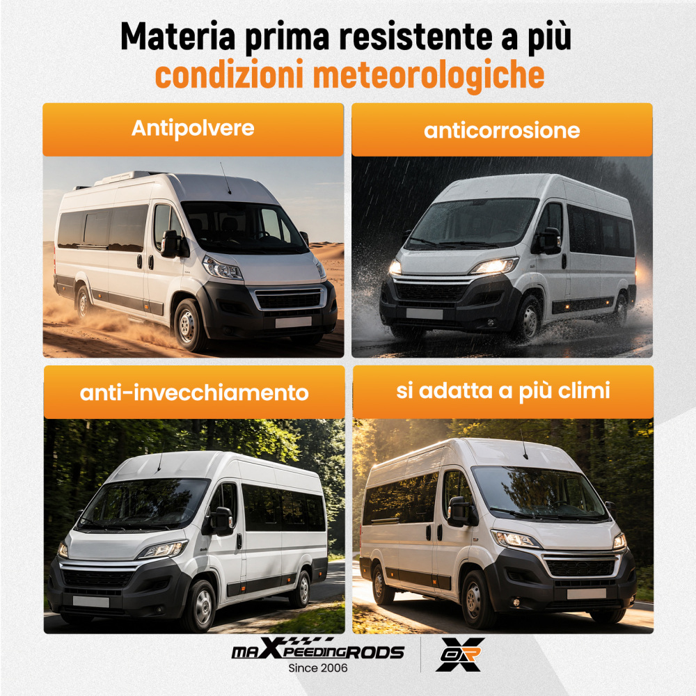Ruoli Rullo Guida Porta Scorrevole Kit compatibile per Fiat Ducato compatibile per Peugeot Boxer Jumper 06-