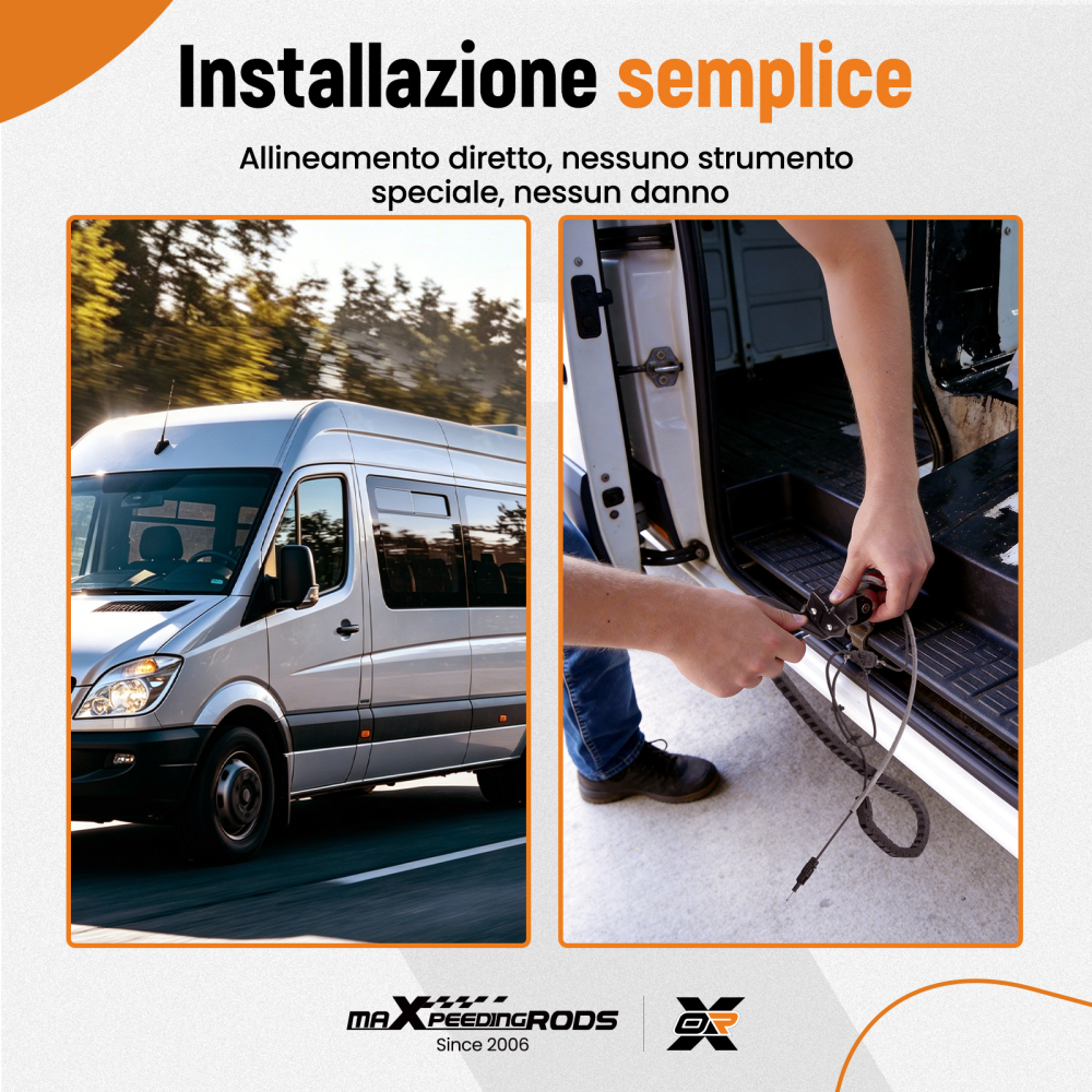 Pista a rulli inferiore inferiore per porta scorrevole destra compatibile per Mercedes Sprinter 2006-