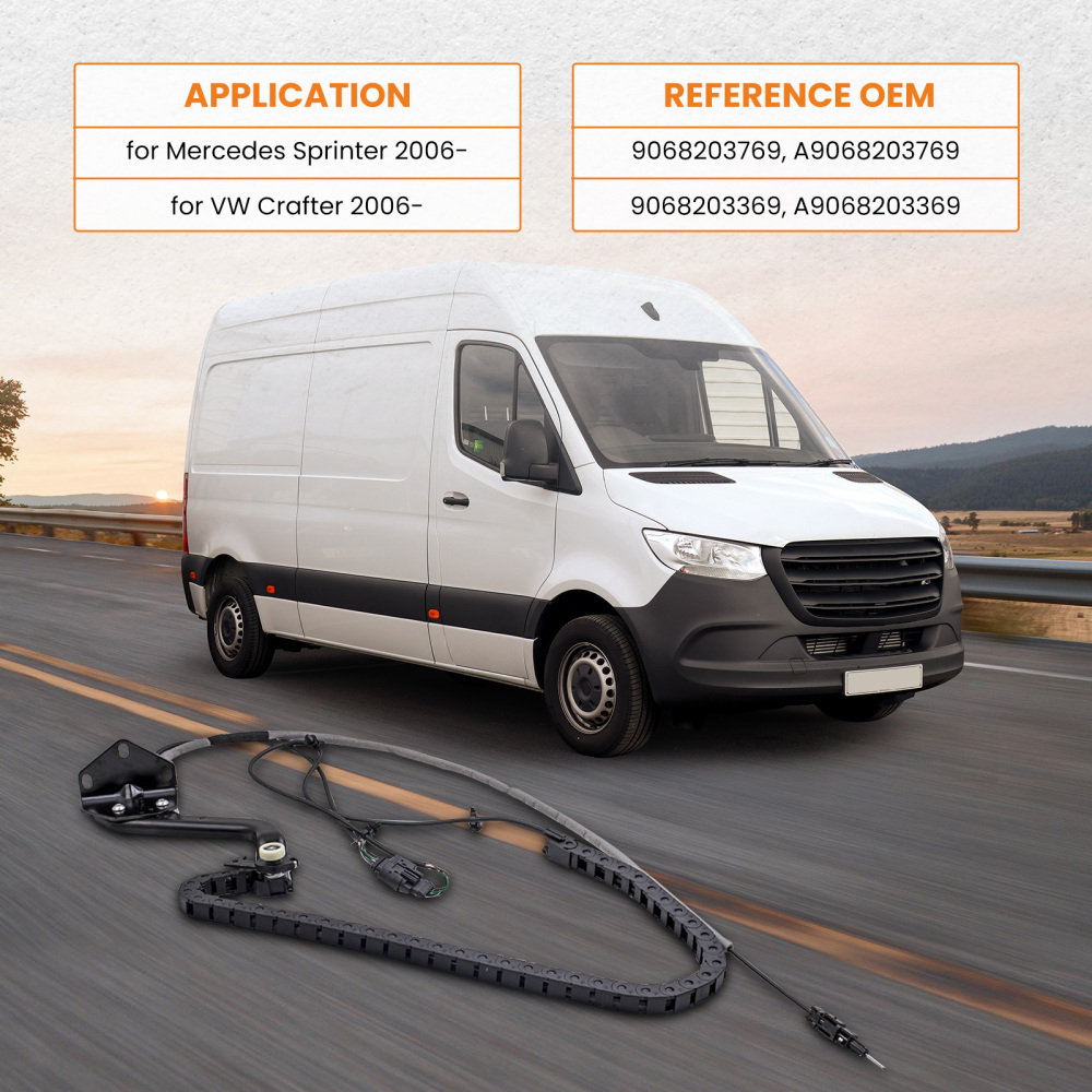 Compatible for Vw Crafter Sliding near left Side Loading Door Cable Track 2006