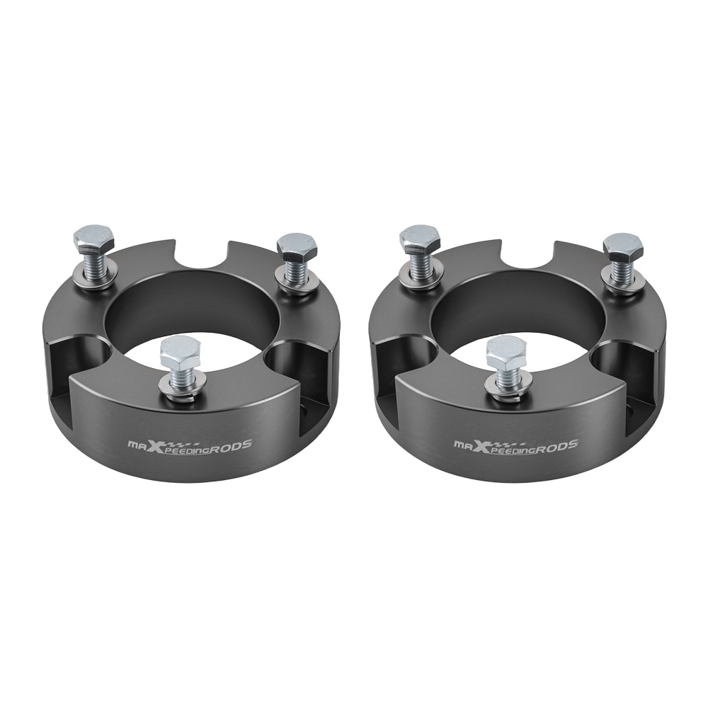 3 Front + 2 Rear Lift Spacer Kit w/U-Bolts compatible for Toyota Tundra 99-06 Black