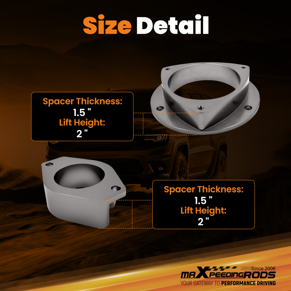 Spacer Lift Kit compatible for Subaru Outback 2005-2009 Front And Rear Strut Spacers