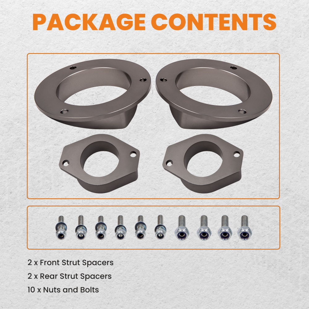 2 Lift Full Kit FR Spacer compatible for Subaru Legacy Outback 2005 2006 2007 2008 2009