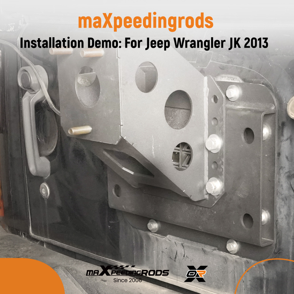 Spare Tire Carrier Steel compatible for Jeep Wrangler JK JKU Unlimited Adjustable 2007-2018