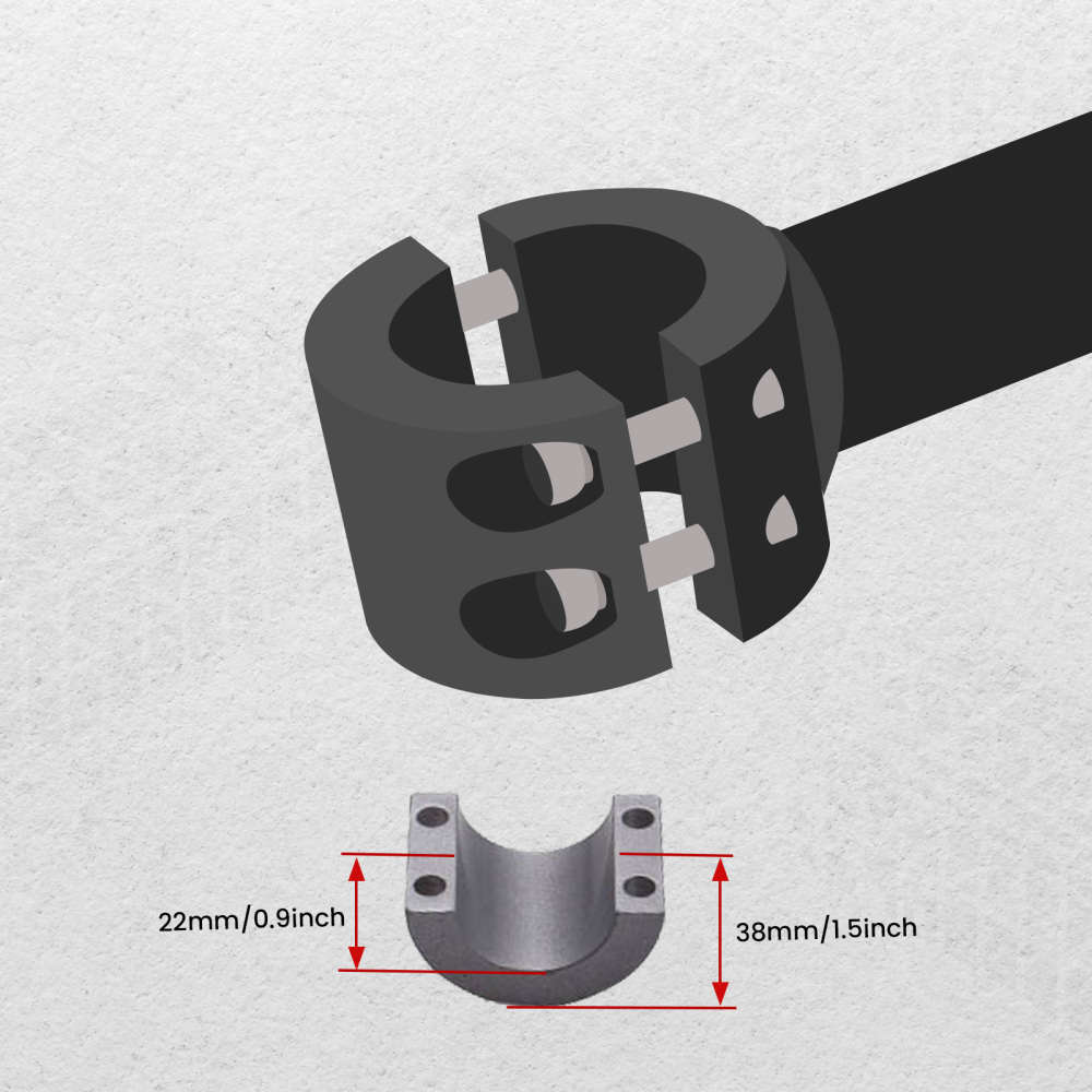 UTV Rear Spare Tire Mount Rack Carrier compatible pour Polaris RZR XP 1000 XP TURBO Mounting