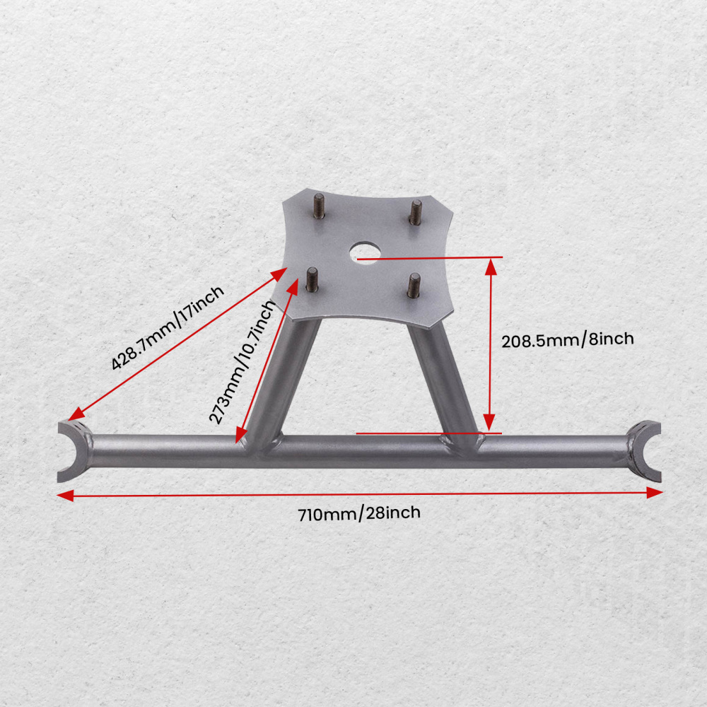 UTV Rear Spare Tire Mount Rack Carrier compatible pour Polaris RZR XP 1000 XP TURBO Mounting