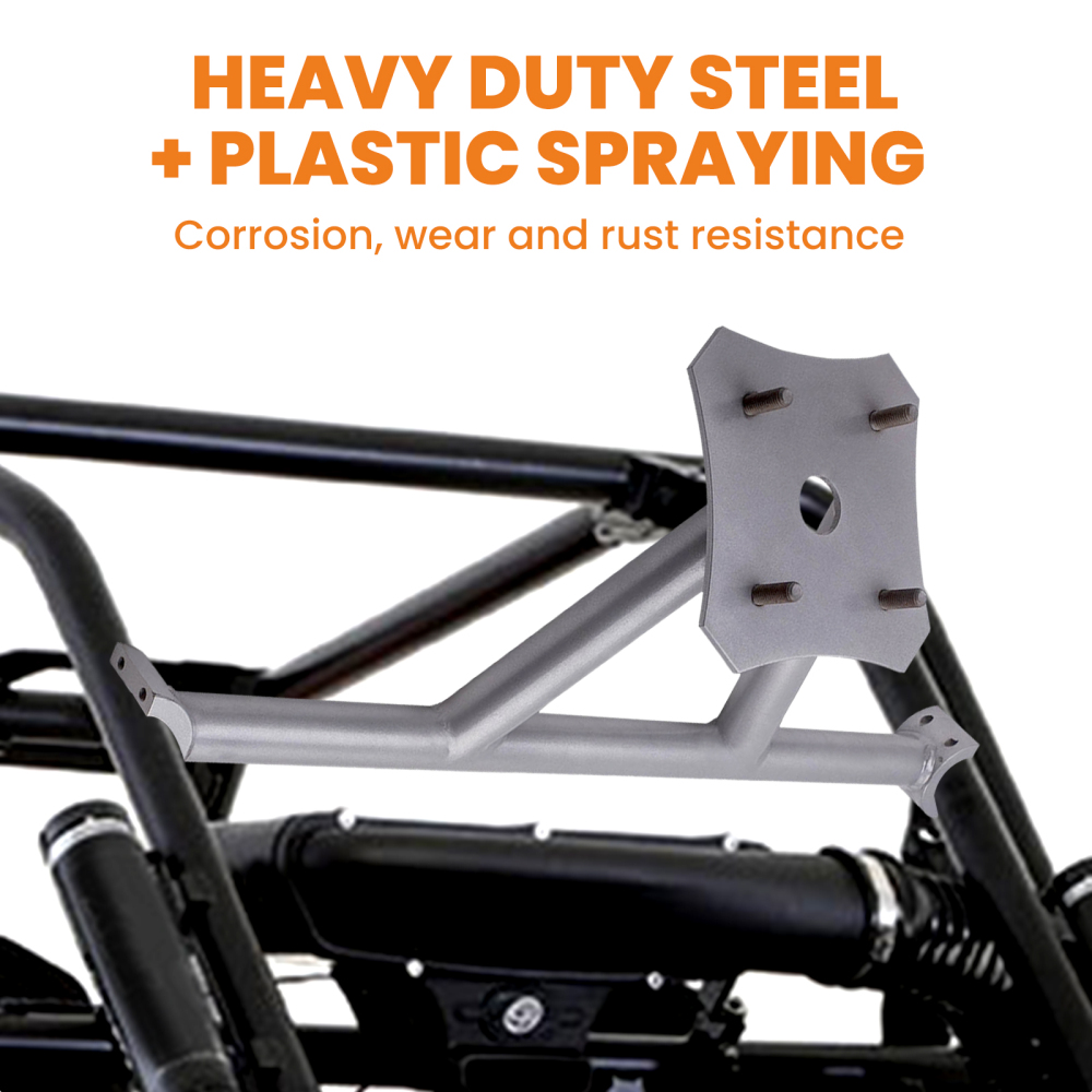 UTV Rear Spare Tire Mount Rack Carrier compatible pour Polaris RZR XP 1000 XP TURBO Mounting