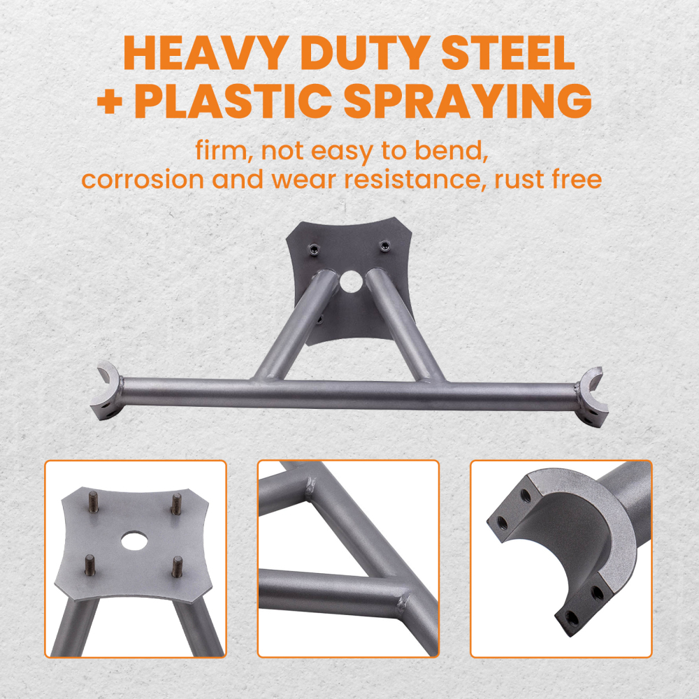 UTV Rear Spare Tire Mount Rack Carrier compatible pour Polaris RZR XP 1000 XP TURBO Mounting