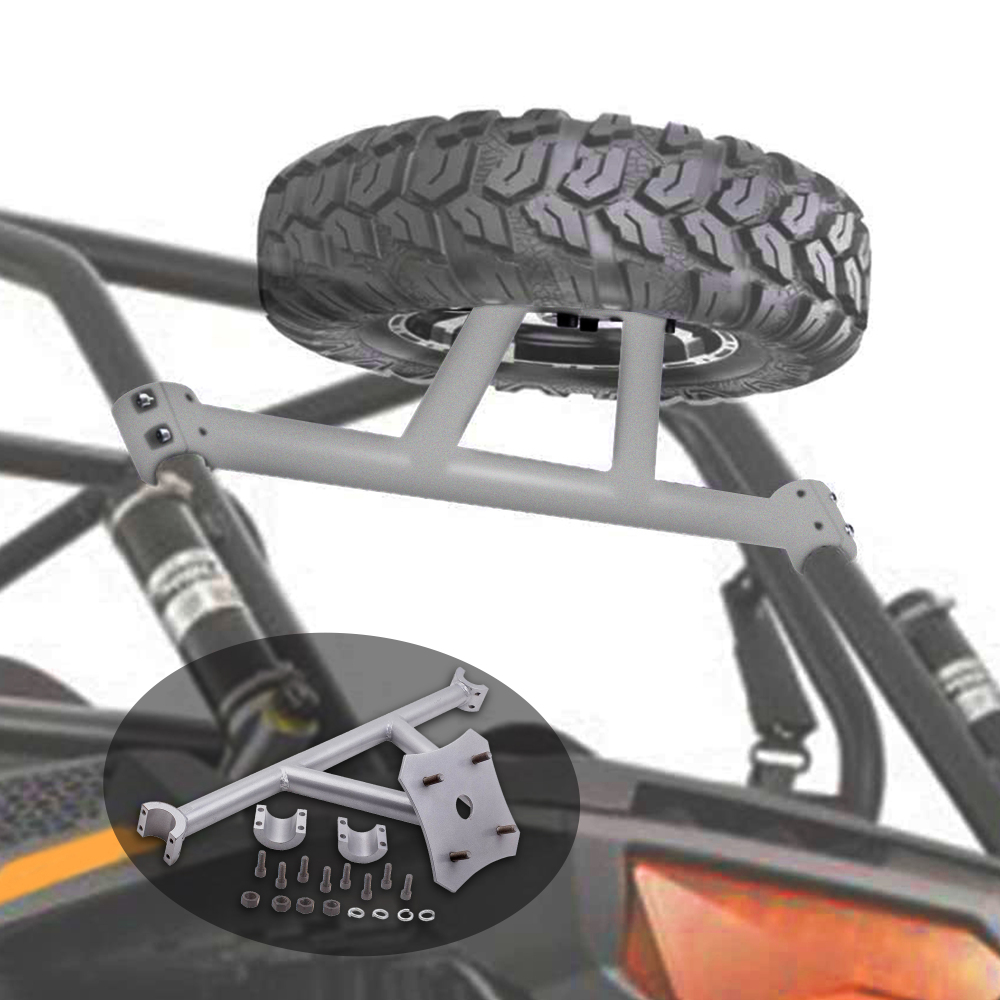 Supporto per montaggio su portaruota di scorta compatibile per Polaris RZR XP 1000 2014-2018