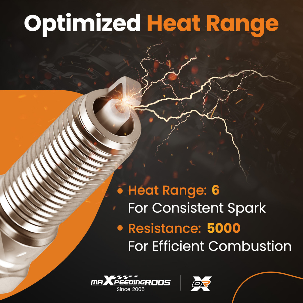 Iridium Spark Plug compatible for BMW 128i 328i 528i X3 X5 Z4 2006-2010 LFR6AIX-11 6619