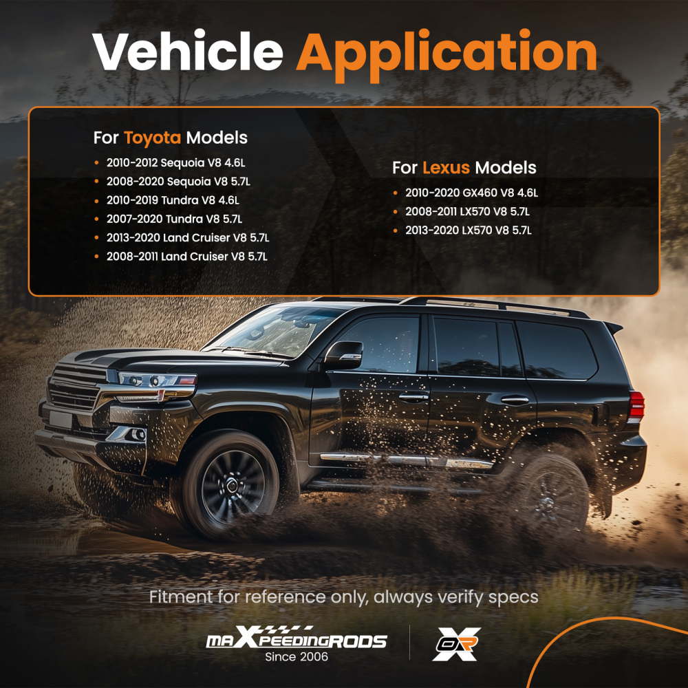 8PC Iridium Spark Plugs compatible for Toyota Tundra 2007-2020 V8 5.7L LFR6AIX-11