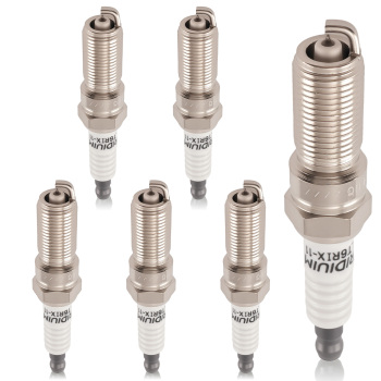 Iridium Spark Plugs compatible for Buick Cadillac Chevrolet Ford 2004-2024 V6 6509 LTR6IX11