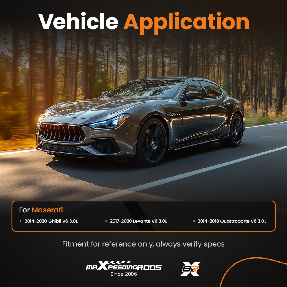 6Pack Spark Plugs compatible for Maserati Ghibli Quattroporte V6 3.0L SILKAR8C6DS