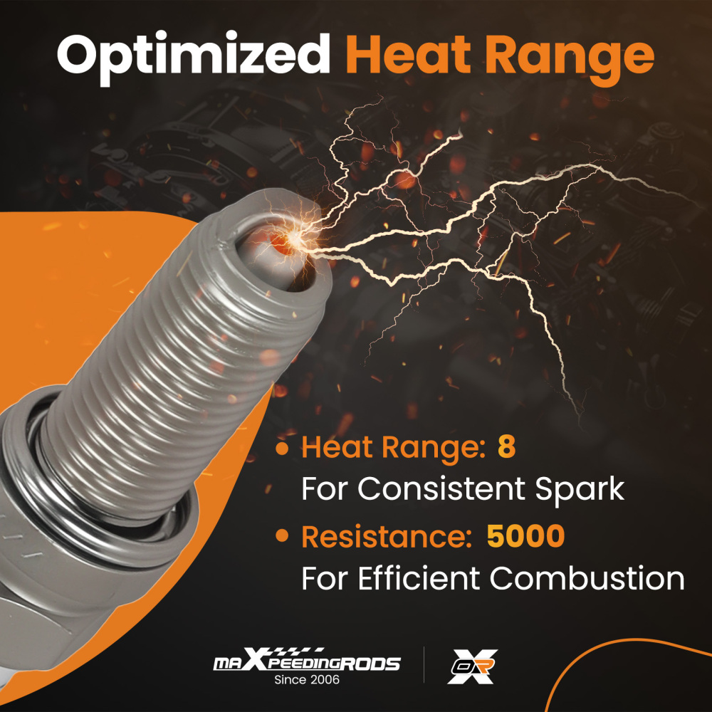 6Pack Spark Plugs compatible for Maserati Ghibli Quattroporte V6 3.0L SILKAR8C6DS