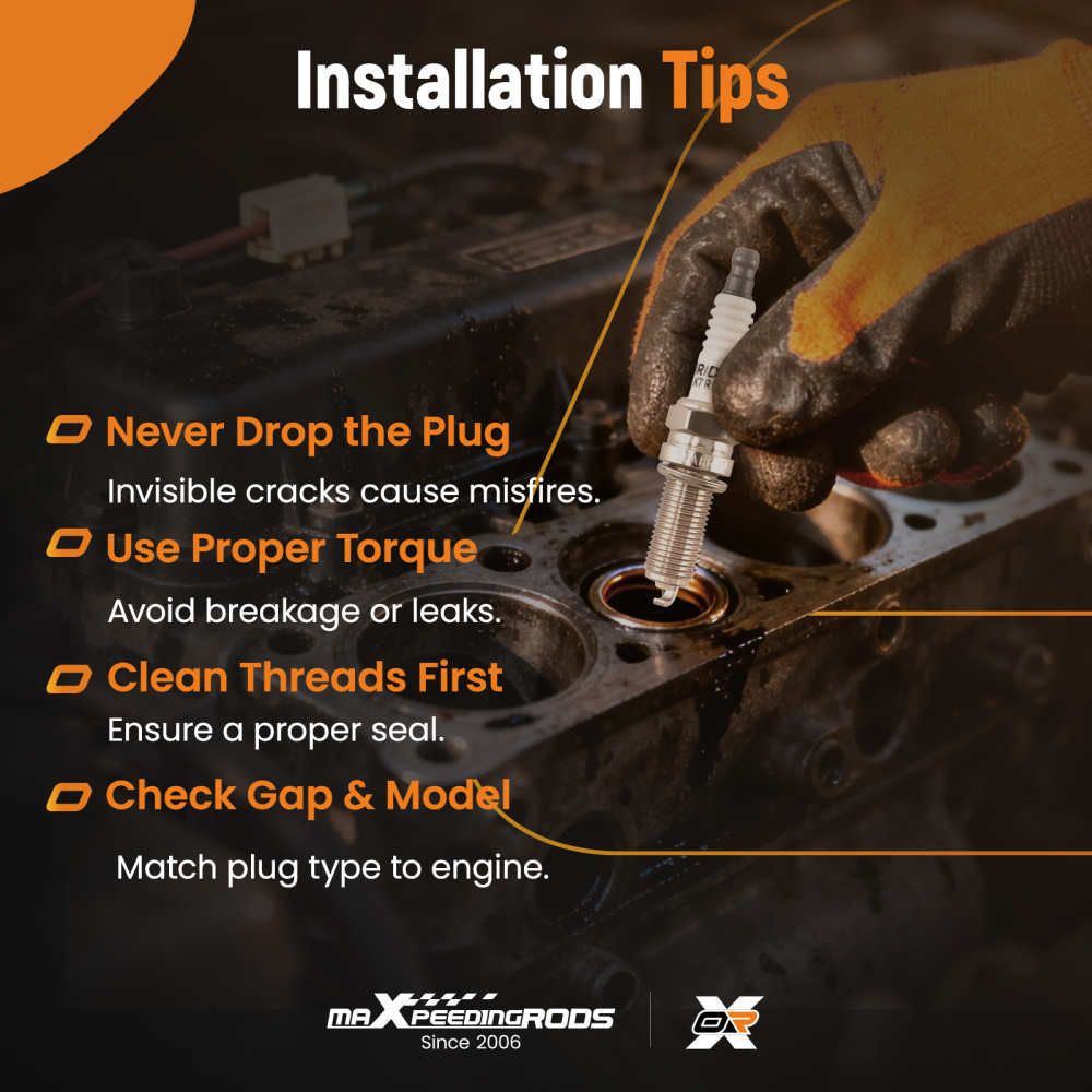 Iridium Spark Plug compatible for Acura ILX TSX 2.0L 2.4L 2009-2015 LKR7DIX-11S