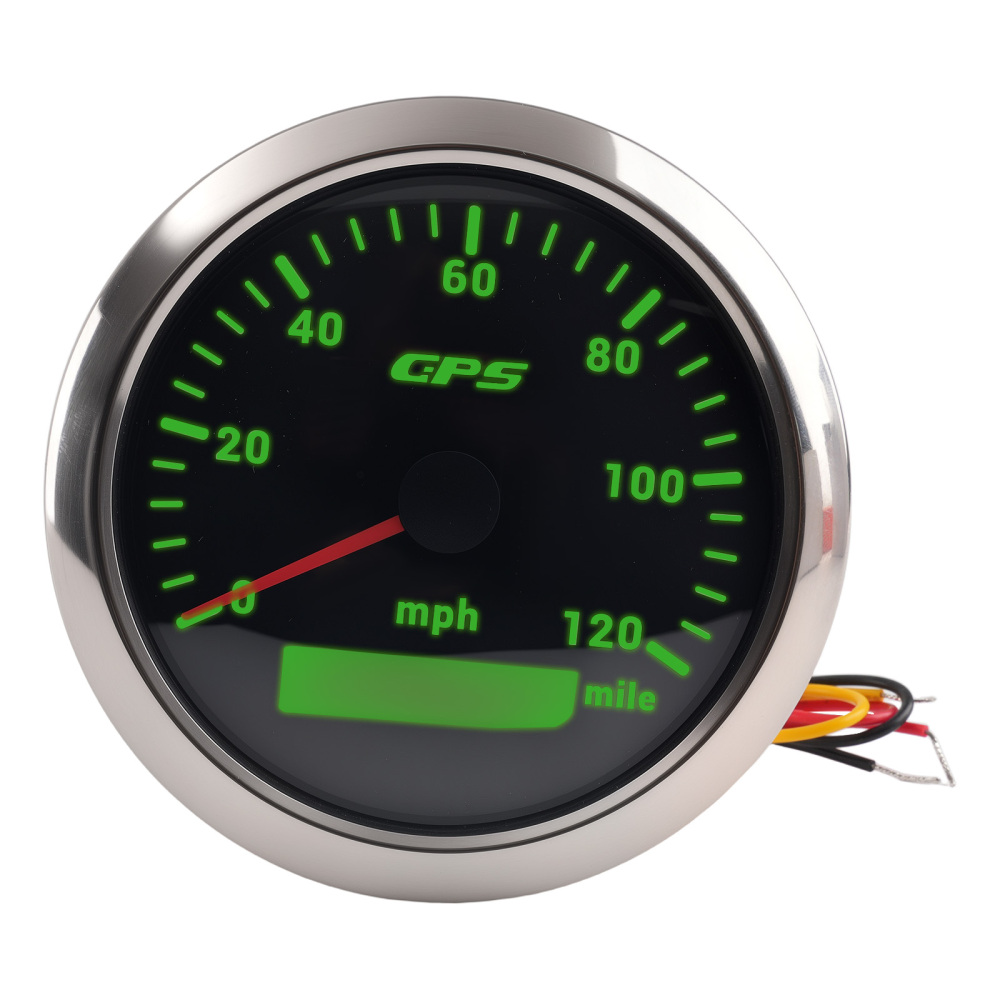 85mm GPS Speedometer 0-120MPH Gauge Waterproof IP67 For Motorcycles Boat Car