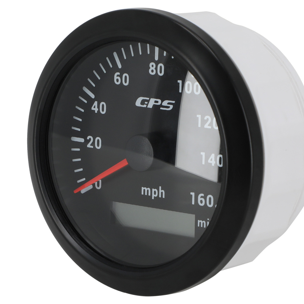 85mm Digital GPS Speedometer Gauge 0-160MPH 7 Colors For Car Boat Motorcycle