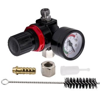 2.5mm Tip HVLP Paint Air Spray Gun Kit Gravity Feed Car Primer Gauge Protable