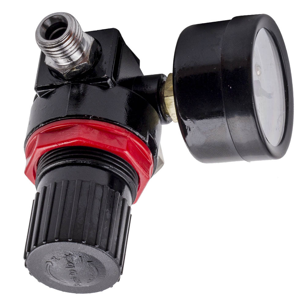 2.5mm Tip HVLP Paint Air Spray Gun Kit Gravity Feed Car Primer Gauge Protable