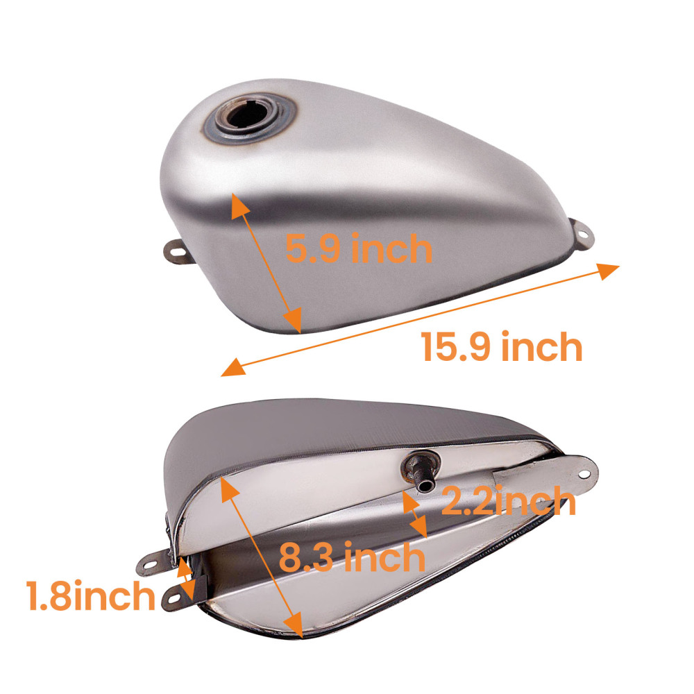 New 1.5 Gallon Gas Tank Direct Mount for Ironhead Bobber