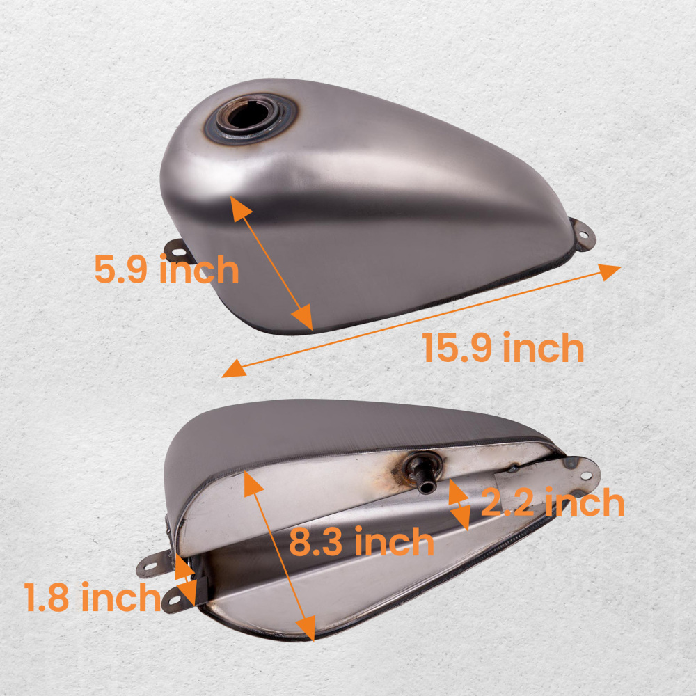 New 1.5 Gallon Gas Tank Direct Mount for Ironhead Bobber