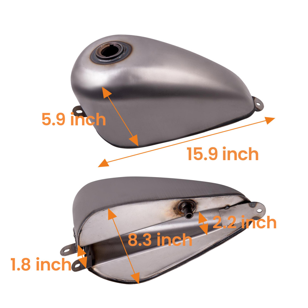 New 1.5 Gallon Gas Tank Direct Mount for Ironhead Bobber