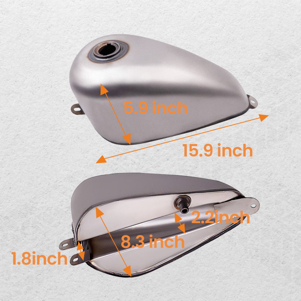 New 1.5 Gallon Gas Tank Direct Mount for Ironhead Bobber