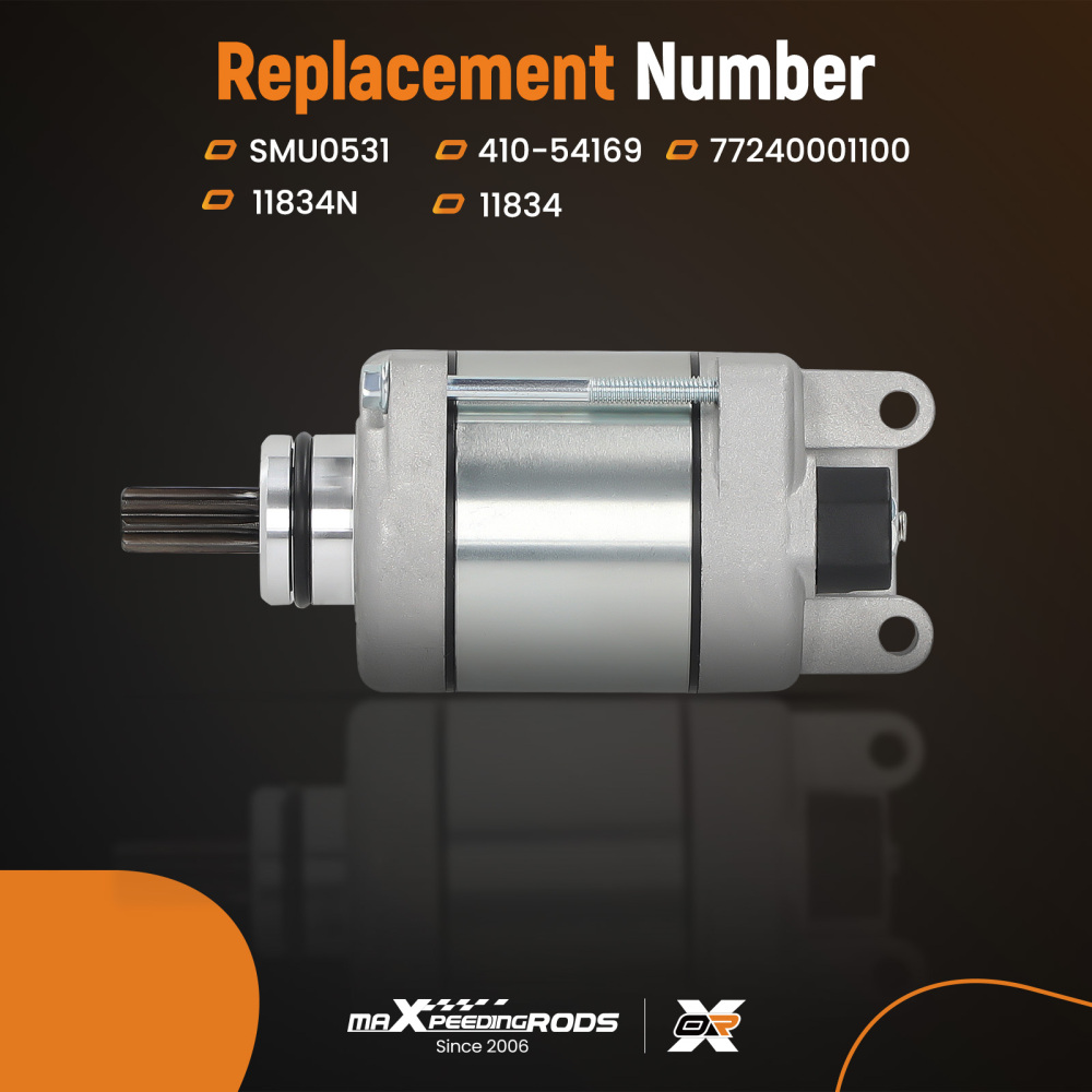 1.6kW Starter Motor compatible for Husqvarna FC350 2014-2015 77240001100 SMU0531 CW