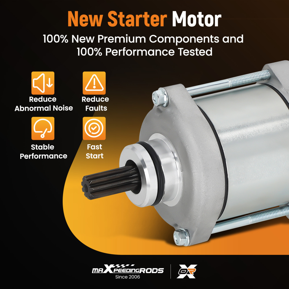 1.6kW Starter Motor compatible for Husqvarna FC350 2014-2015 77240001100 SMU0531 CW