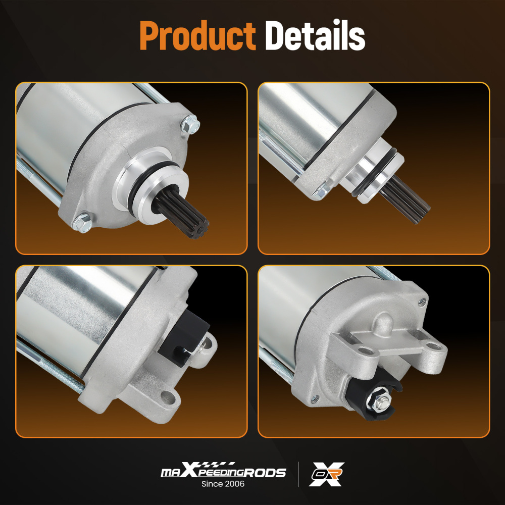 1.6kW Starter Motor compatible for Husqvarna FC350 2014-2015 77240001100 SMU0531 CW