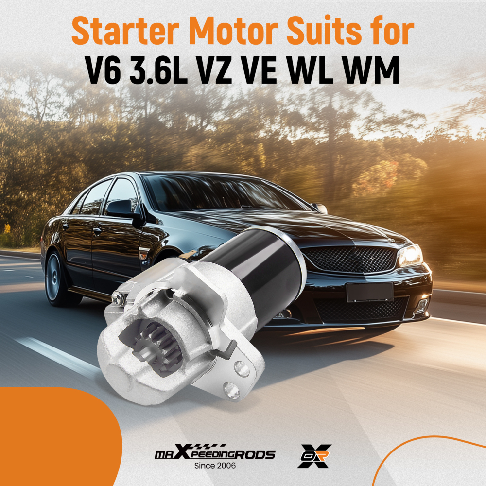 Starter Motor for all compatible for Holden Commodore VZ VE V6 (LY7) 3.6L Petrol 2004 - 2013