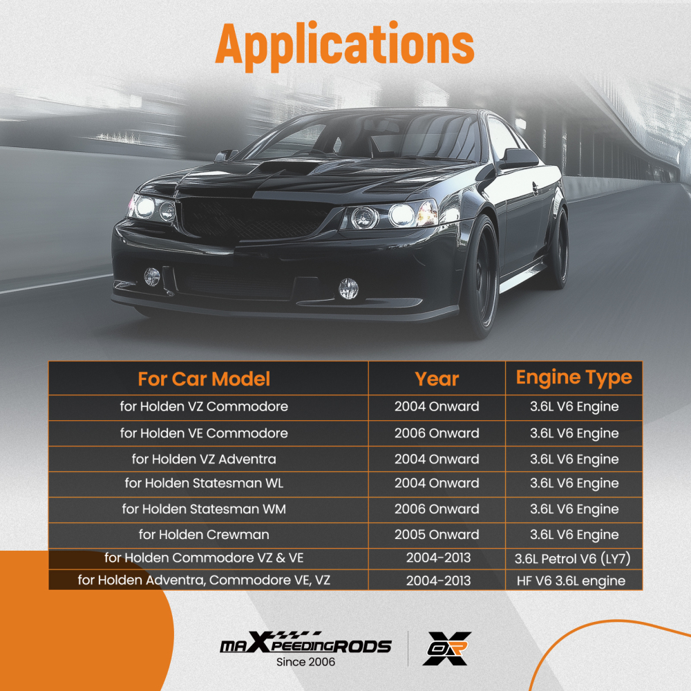 Starter Motor for all compatible for Holden Commodore VZ VE V6 (LY7) 3.6L Petrol 2004 - 2013