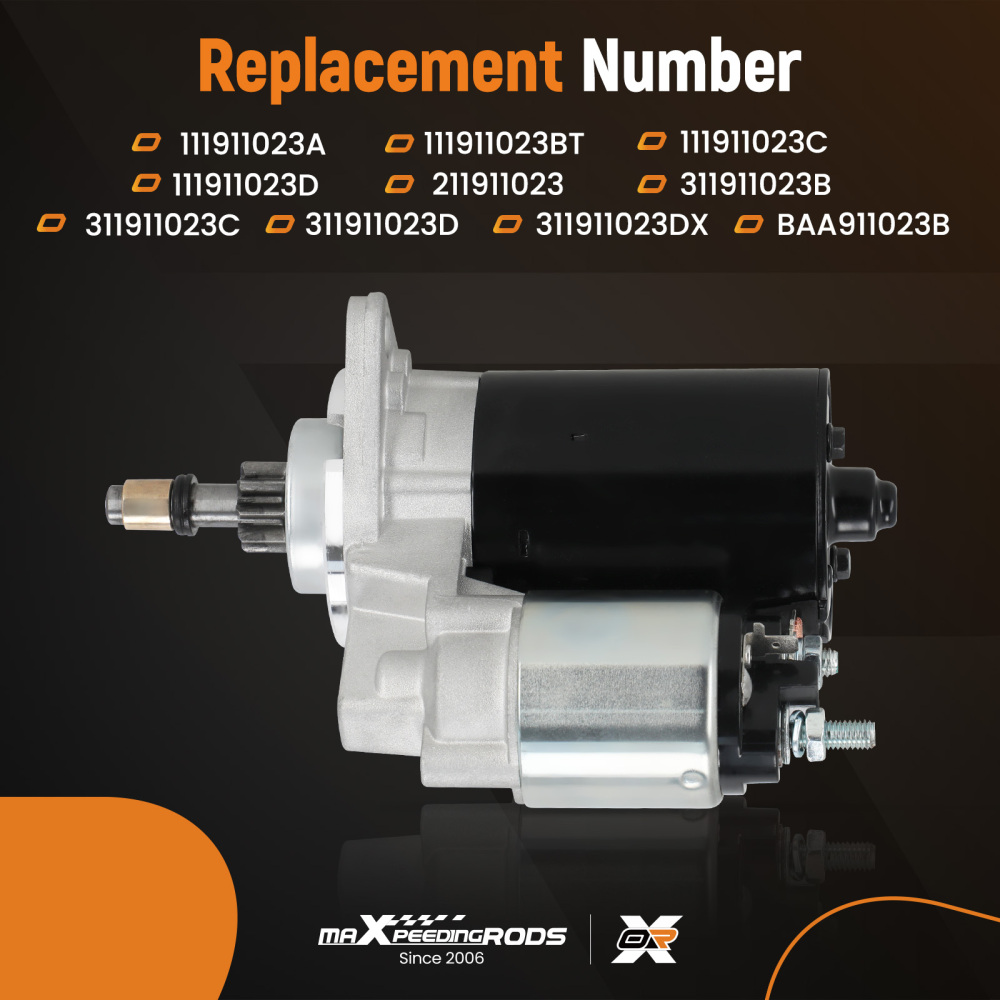 Starter Motor Vag 11191 compatible for VW Classic Beetle Kaefer Transporter T1 T2 1500 1600