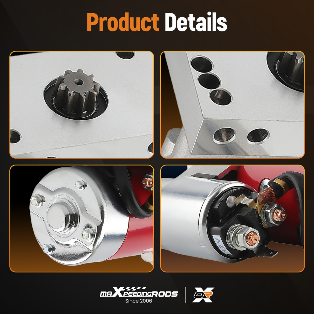 Starter Motor compatible for Chevy 305 350 V8 Small / Big Block 153 / 168 Tooth Flywheels