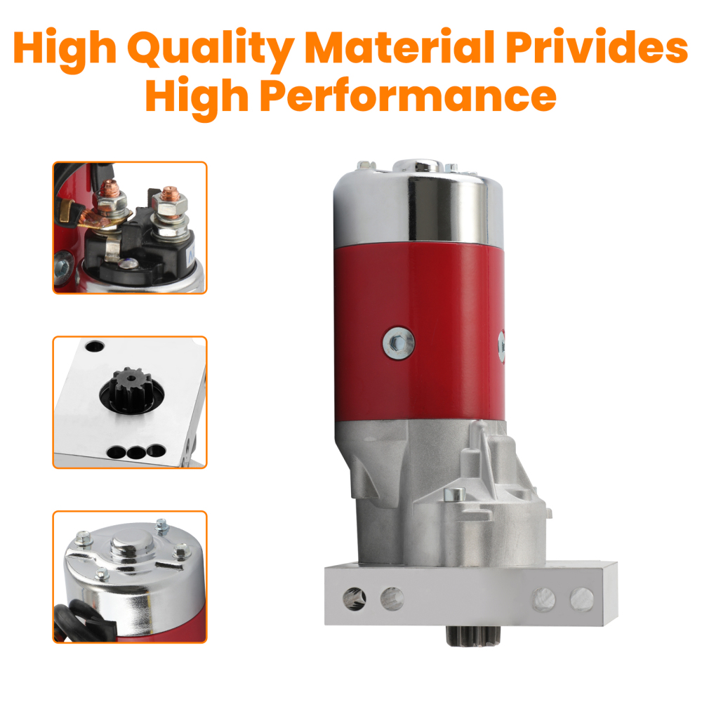 700HP SmallBig Block compatible for CHEVY HD compatible for Mini Starter Motor Red 3HP 305 350 454