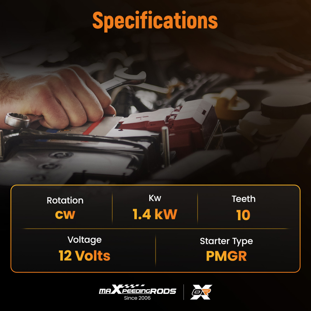 Motor De Arranque Motor démarreurs 12 V compatible para Chevrolet AstroBase 4.3L/262CI V6