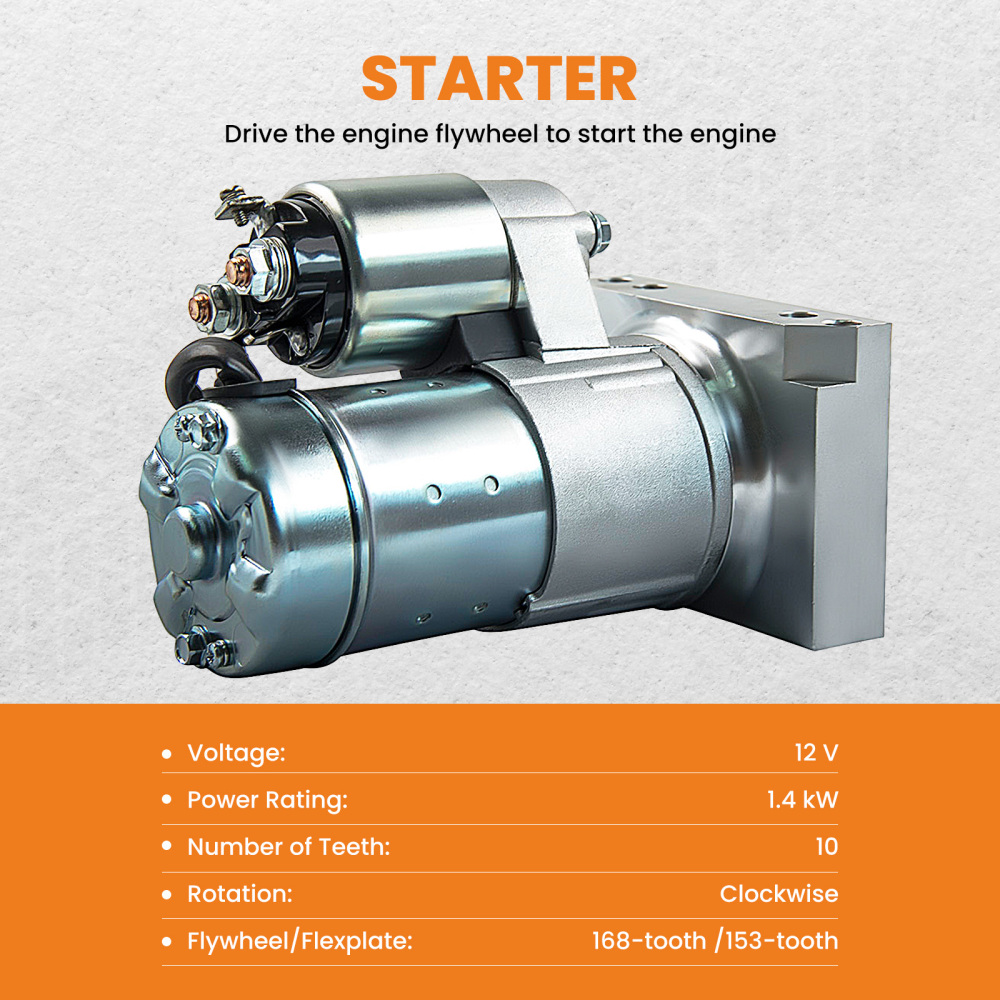 For High Performance New SBC BBC Small And Big Block compatible for Chevy MiniI Starter 305 350 454 19695