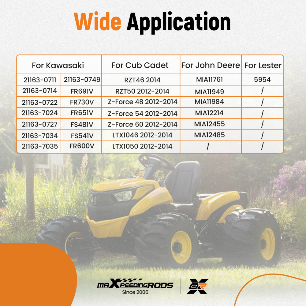 Starter motor compatible for Kawasaki FR651V FR691V FS481V compatible for Cub Cadet Zero-Turn Lawn Mower